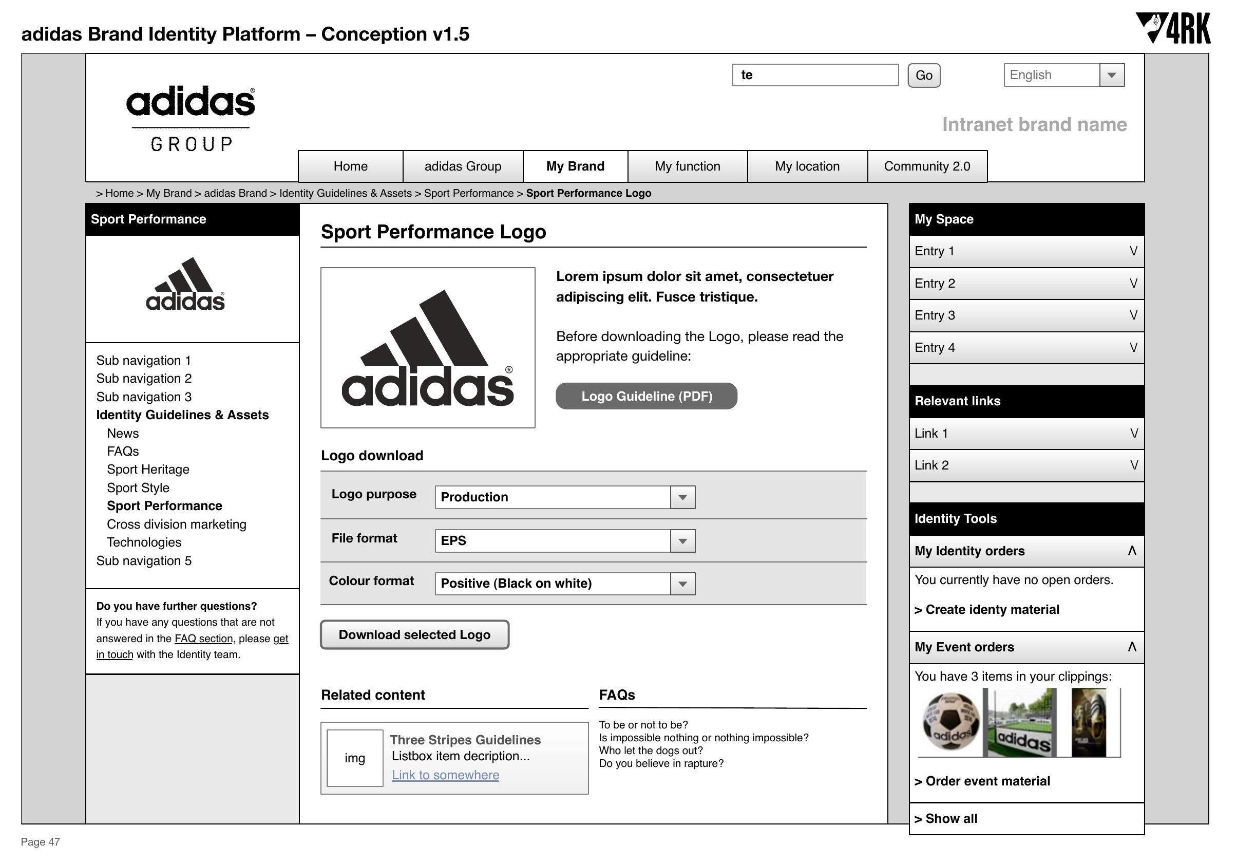 Logo download flow, step 4: download enabled