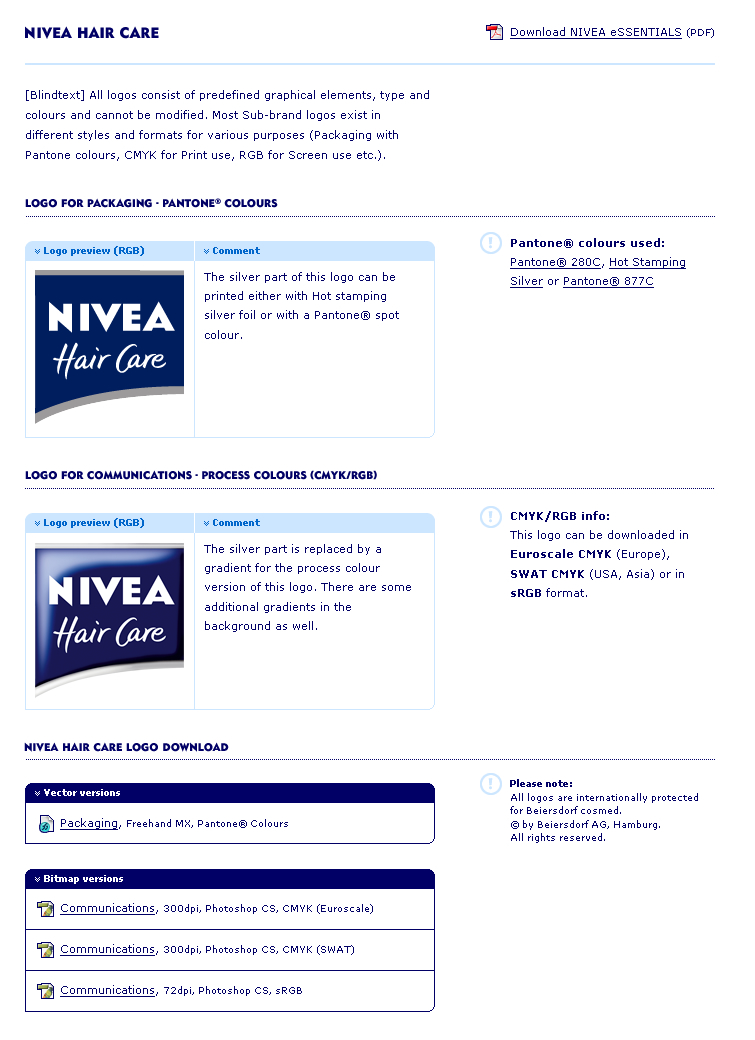 NIVEA Hair Logo